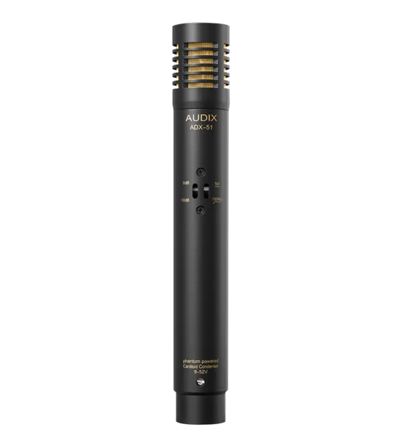 AUDIX ADX51 PROFESSIONAL ELECTRET CONDENSER MICROPHONE WITH PAD AND