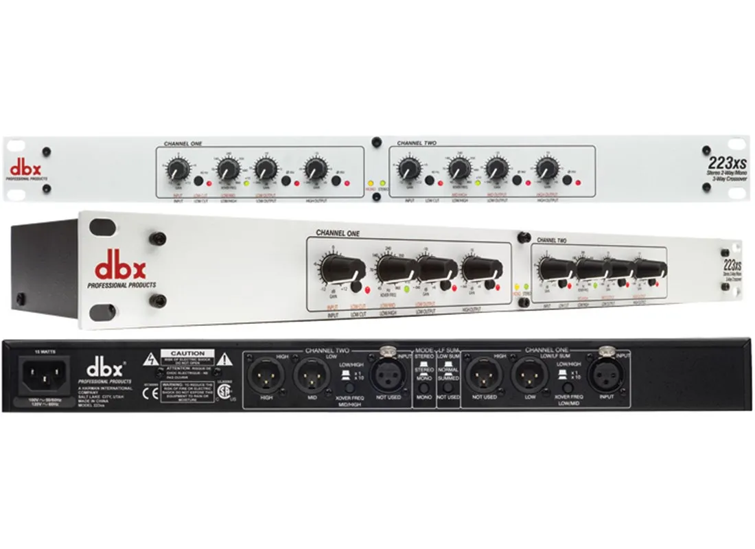 excellent condition dbx dbx active 2-channel crossover 223XS 