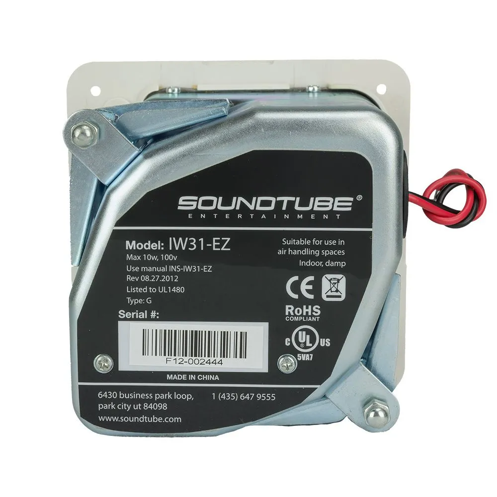 Soundtube IW31EZ InWall Speaker Audio Supply, Inc.